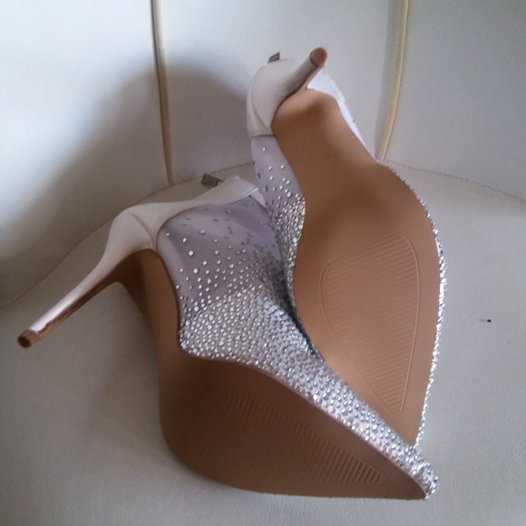 Ericdress White Rhinestone Patchwork Stiletto Heel - Picture 2 of 7